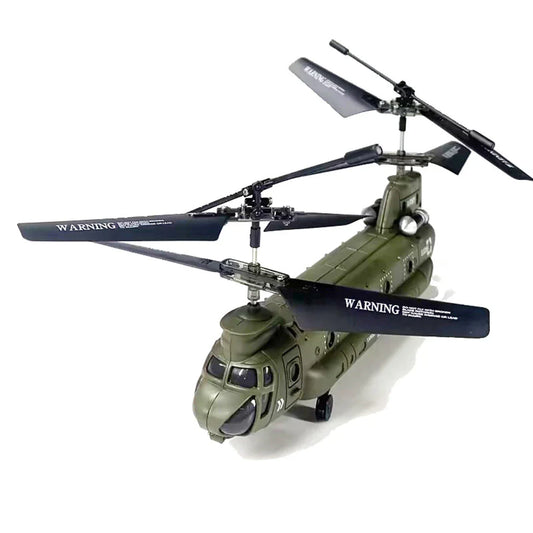 Dual Propellers Fixed Height Simulation Remote Control Model Helicopter Military Transport RC Helicopter