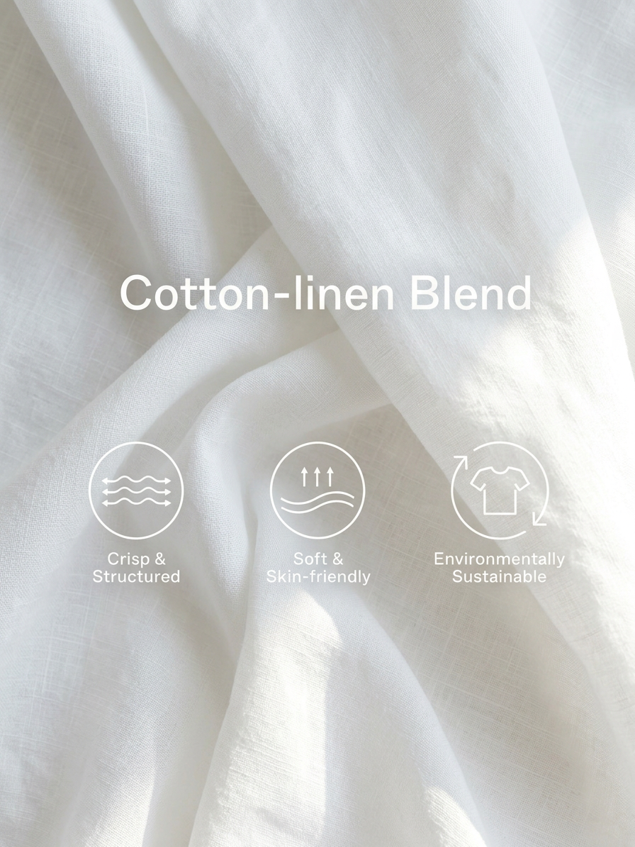 Women's Casual White Cotton-linen Blend Sleeveless Loose Jumpsuit