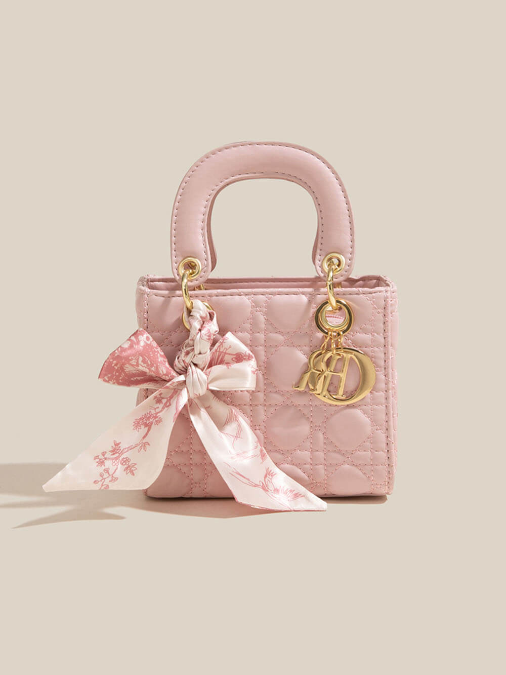 White Diamond Silk Scarf Hand-Held Crossbody Bags