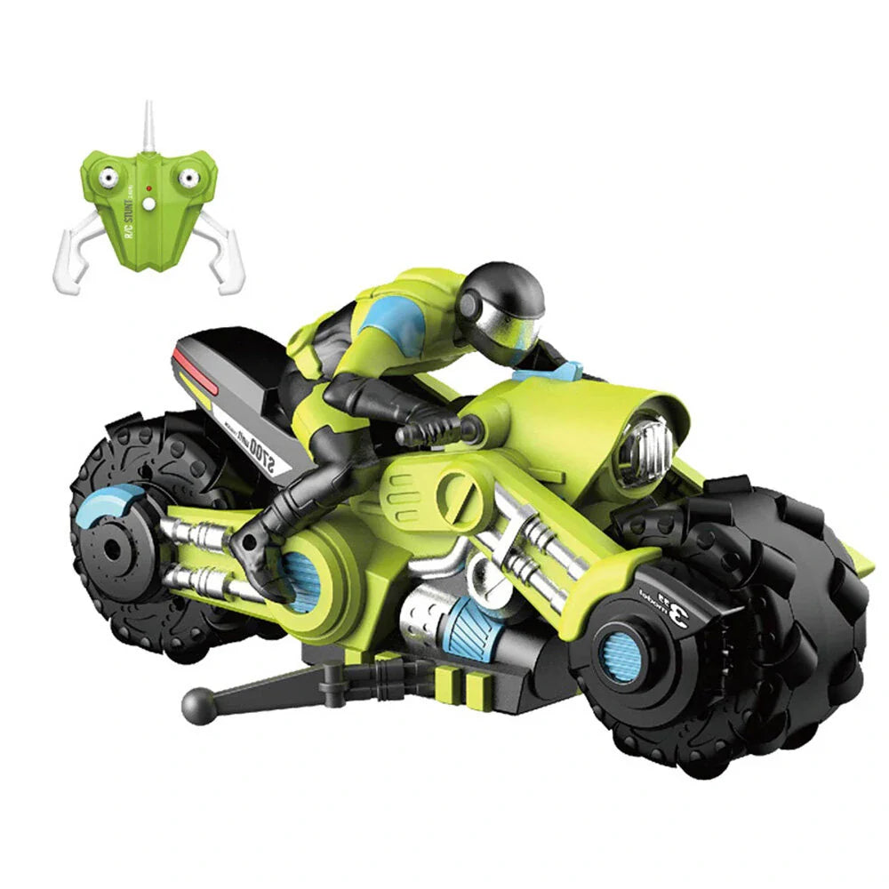 Motorcycle Stunt Drift RC Car Stable Signal Eye-catching Plastic 360 Degree Spinning Motorcycle Stunt Toys for Kids