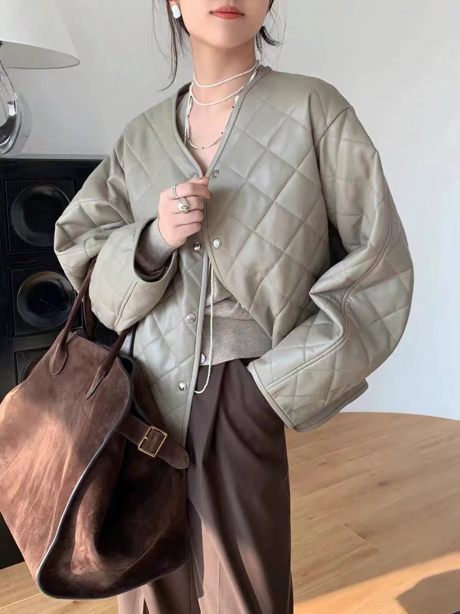 Brown Large Capacity Handbag
