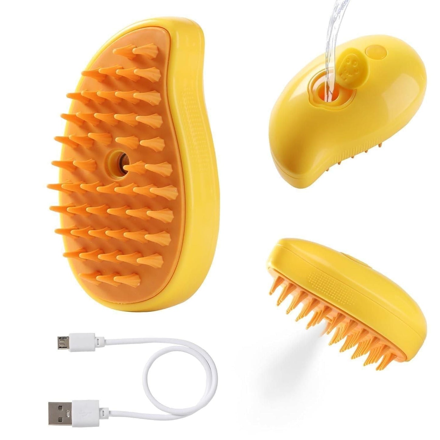 CharmPawsTM Coat Refreshing Steam Brush - For Cats & Do
