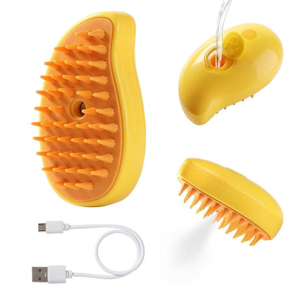 CharmPawsTM Coat Refreshing Steam Brush - For Cats & Do