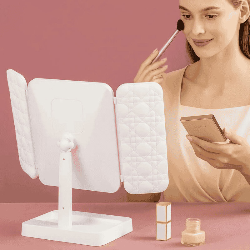 TriGlowTM Illuminated Trifold Vanity Mirror