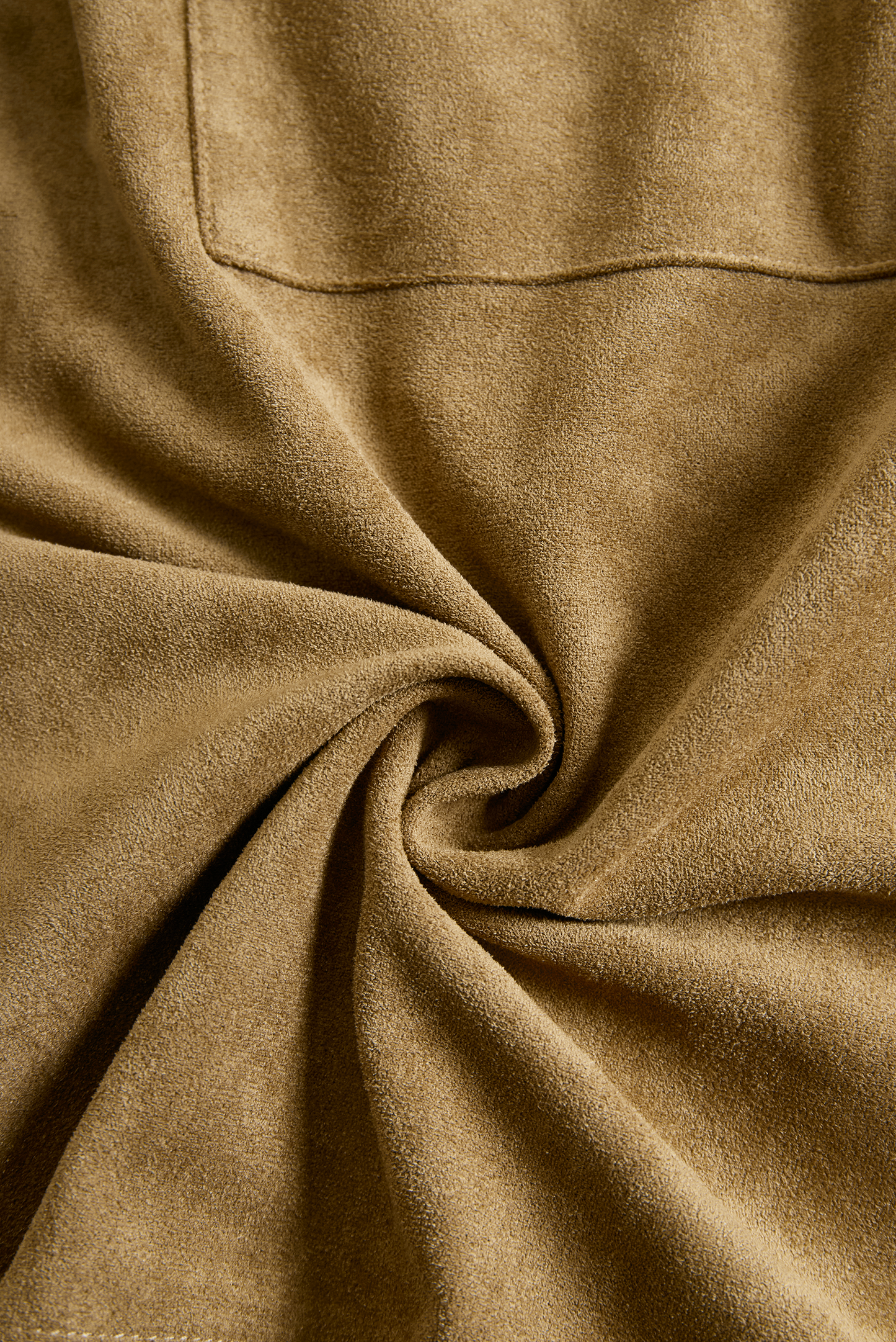 Women's Fashion Suede Single Breasted Lapel Long Sleeve Midi Dress