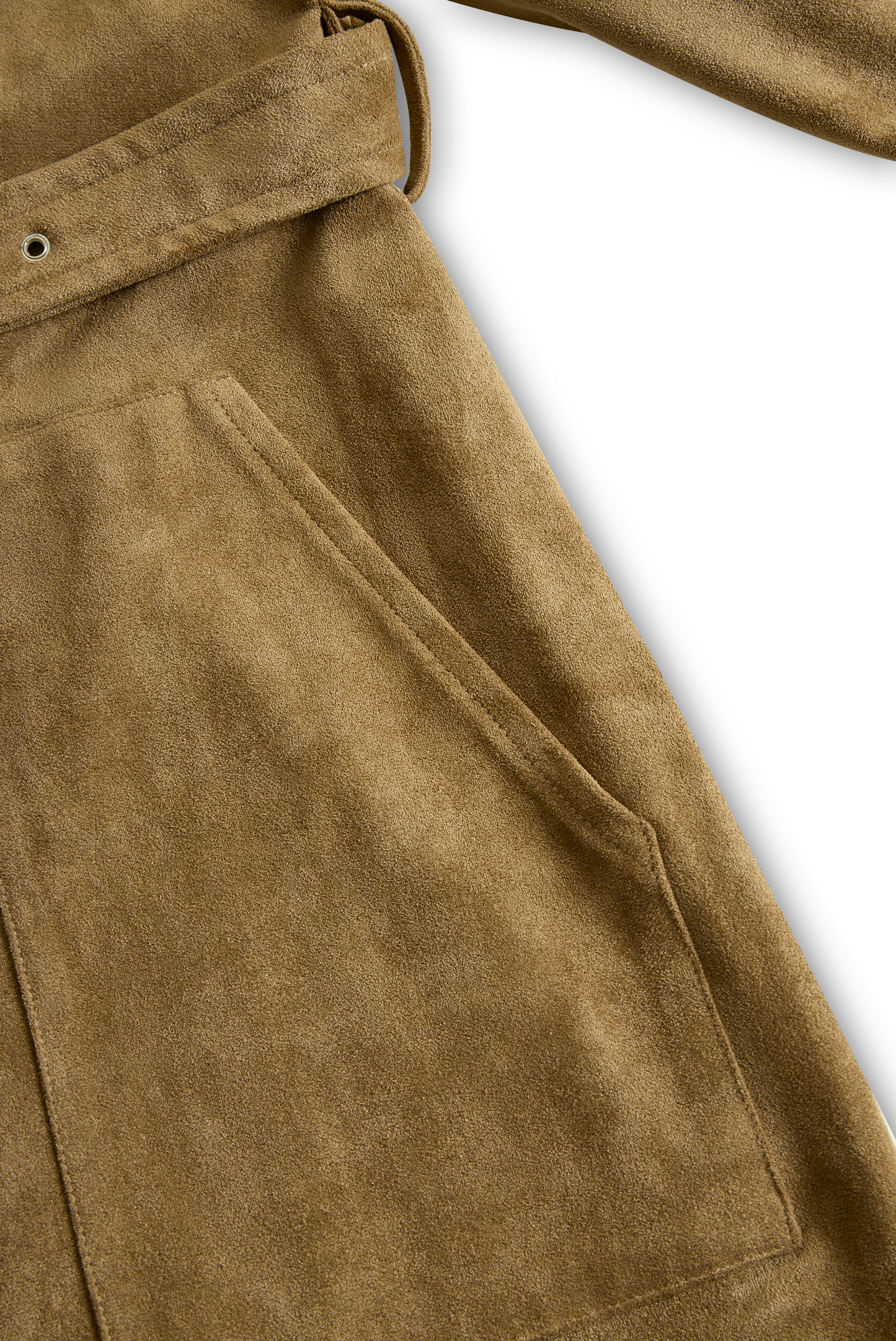 Women's Fashion Suede Single Breasted Lapel Long Sleeve Midi Dress