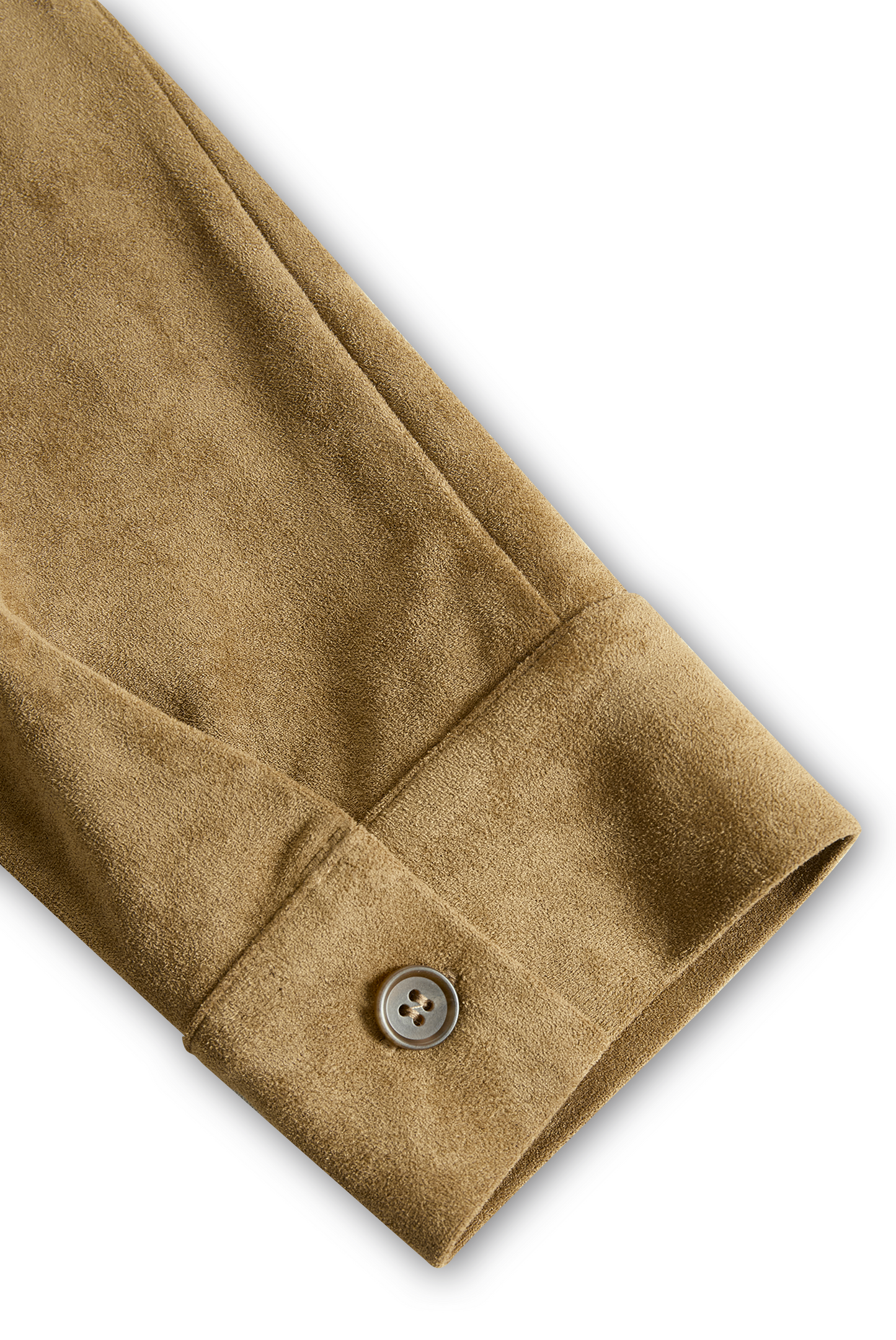 Women's Fashion Suede Single Breasted Lapel Long Sleeve Midi Dress
