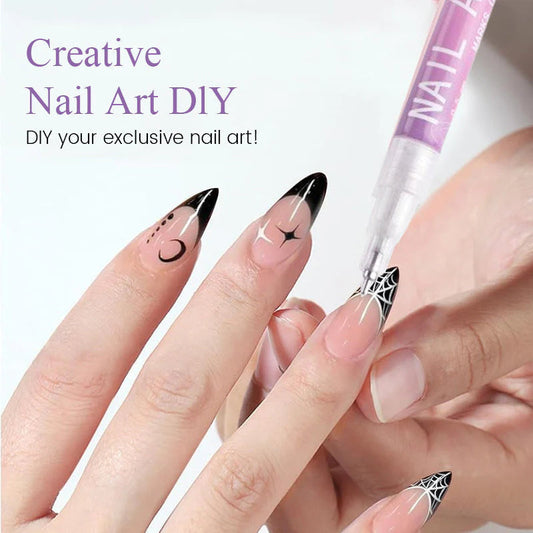 MagicManiTM - 12 Colors Nail Art Pen Marker Set for Creative Designs 💅🎨