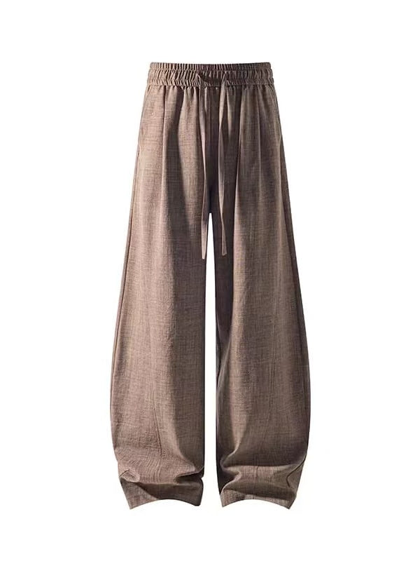 Old Money Style Faux Linen Wide-Leg Pants – Relaxed, Breathable & Effortlessly Elegant