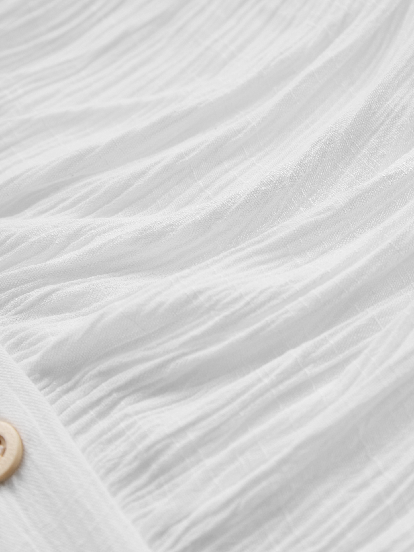 Women's Imitation Cotton And Linen Pleated Lapel Single-breasted Long-sleeved Maxi Dress