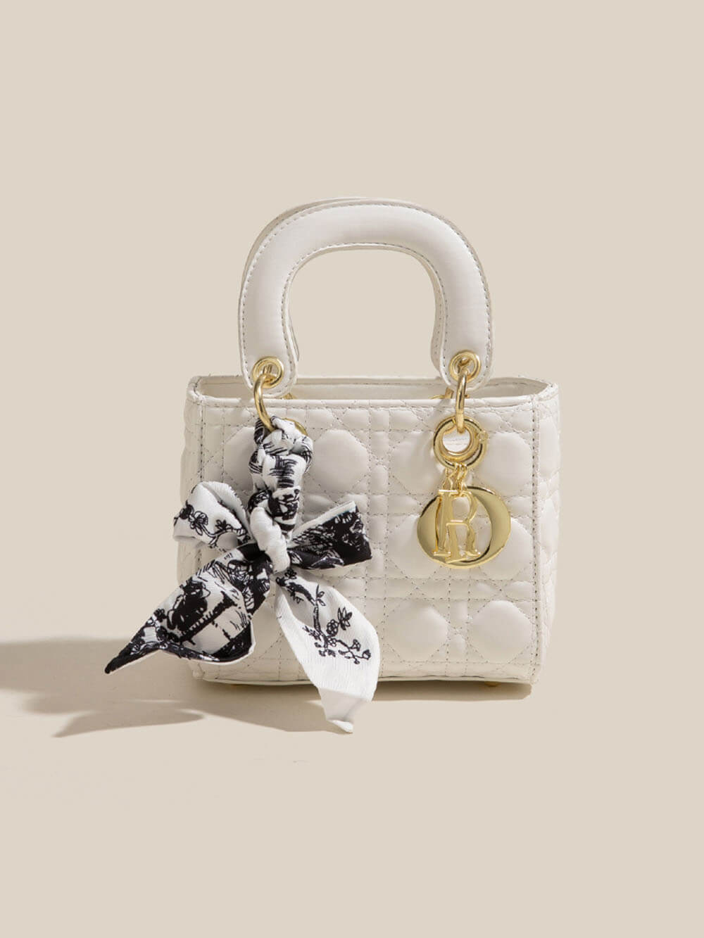 Black Diamond Silk Scarf Hand-Held Crossbody Bags