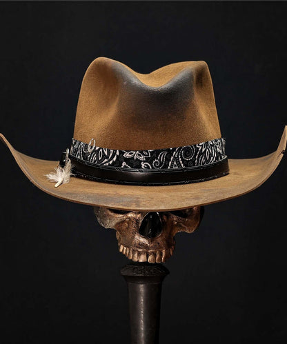 Style Chocolate Wool Cowboy Hat