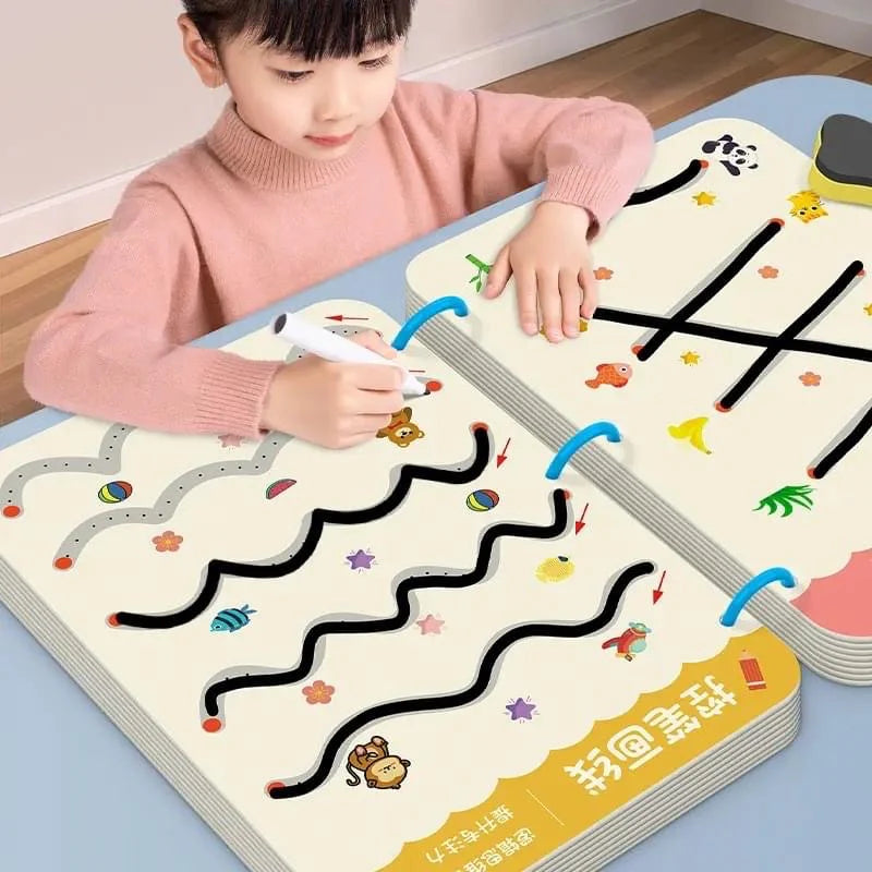ScribbleSmartTM - Smart Brain Workbook (Ages 2-8)