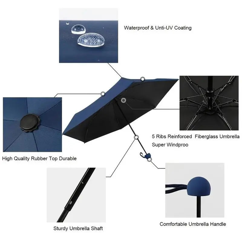 🌂 UV Mini Portable Pocket Umbrella