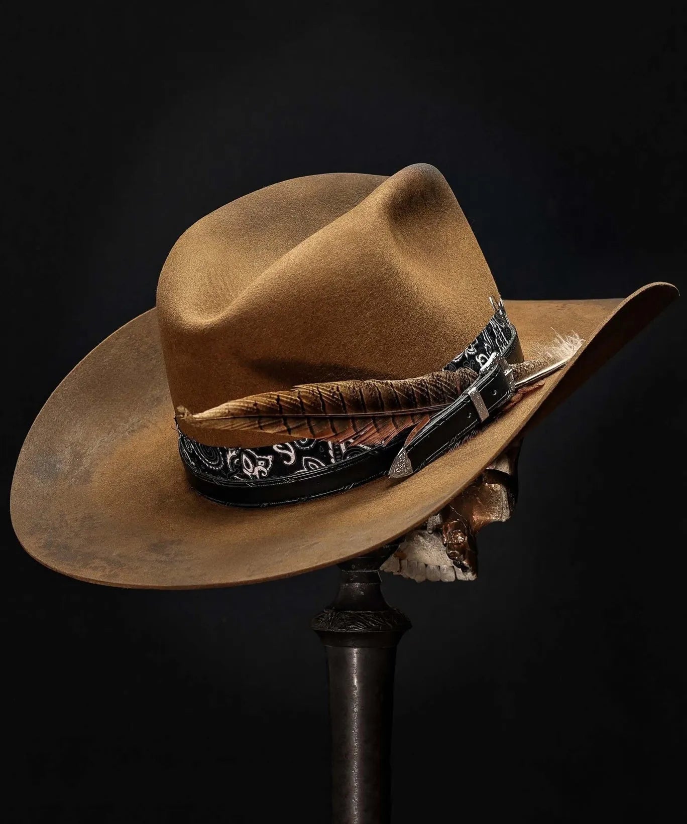 Style Chocolate Wool Cowboy Hat