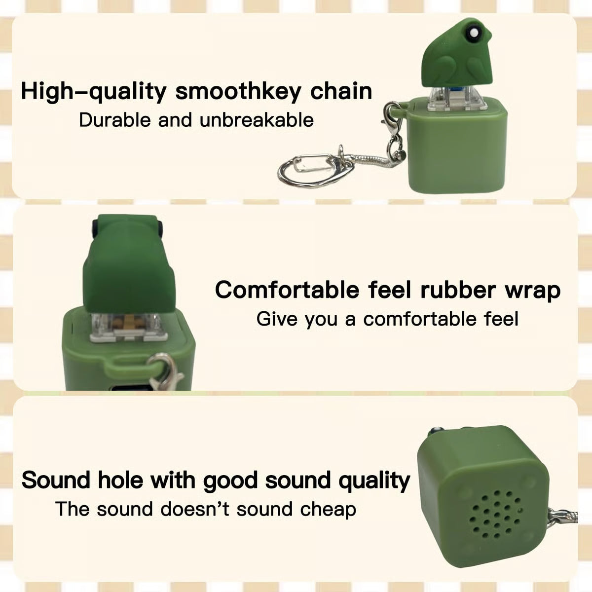 Rechargeable Frog Croaking Keychain