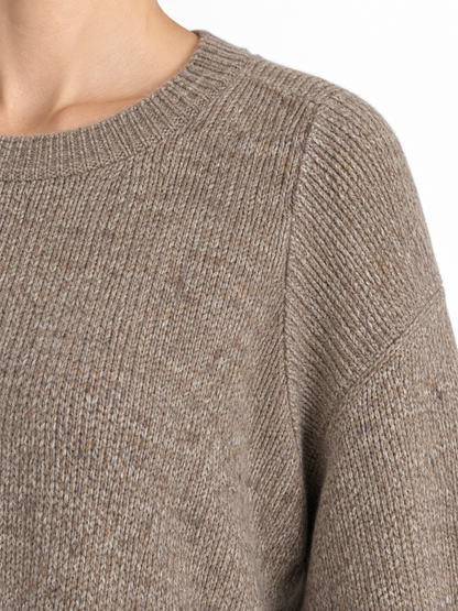 Women's Knit Two-Piece Set – Long Sleeve Top & Wide-Leg Pants Lounge Outfit