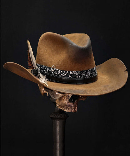 Style Chocolate Wool Cowboy Hat