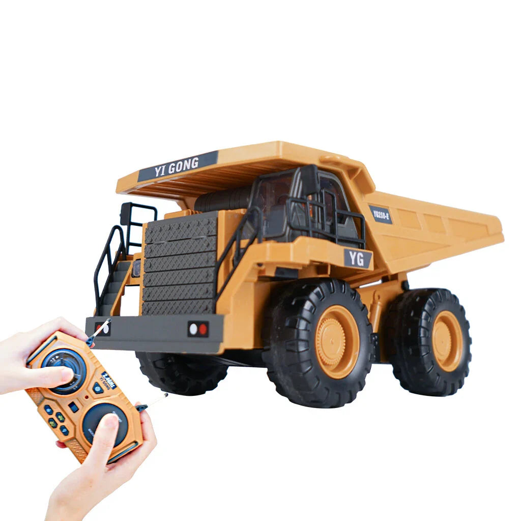 Alloy Electroplate Wireless Remote Control Rechargeable Engineering Vehicle