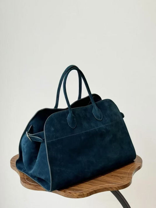 Fashion Green Large Capacity Suede Tote Handbag