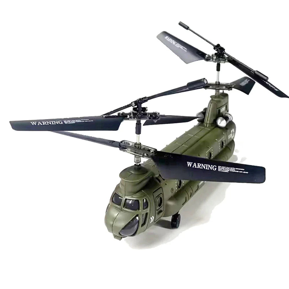 Dual Propellers Fixed Height Simulation Remote Control Model Helicopter Military Transport RC Helicopter