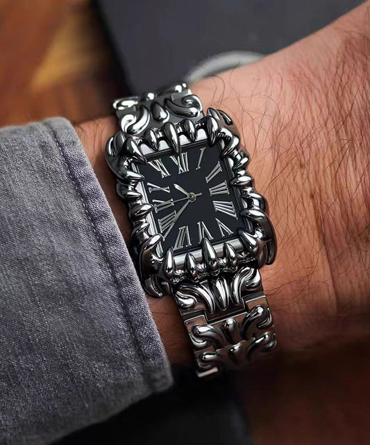 Boutique Black Stainless Steel Alloy Quartz Movement Men Watches