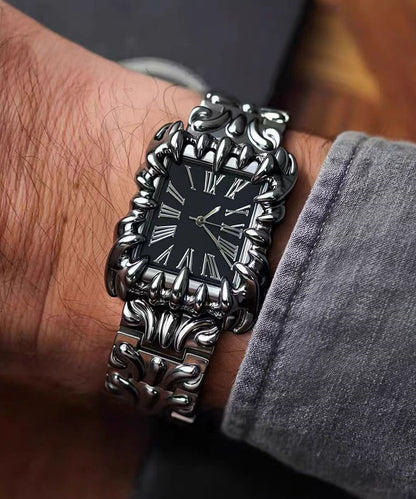 Boutique Black Stainless Steel Alloy Quartz Movement Men Watches