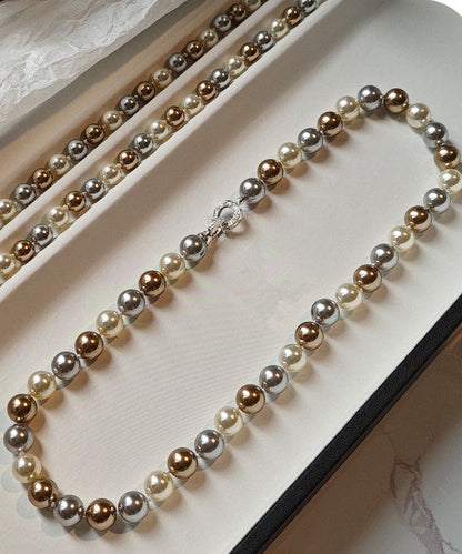 Fine Multicolour Pearl Fine Zircon Collar Necklace