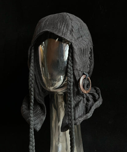 Original Design Black Wrinkled Linen Boonie Hat