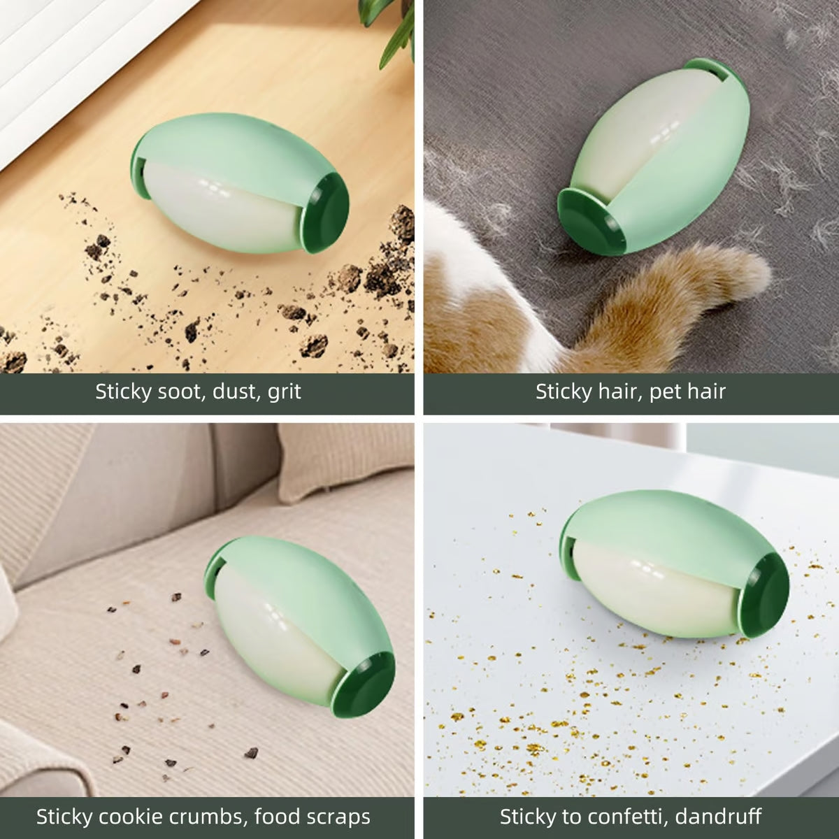 Reusable Lint RollerTM Green