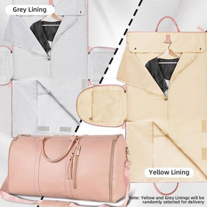TravelLux Foldable Leather Bag (Pink)