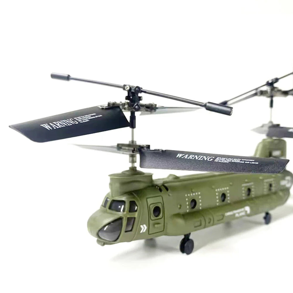 Dual Propellers Fixed Height Simulation Remote Control Model Helicopter Military Transport RC Helicopter