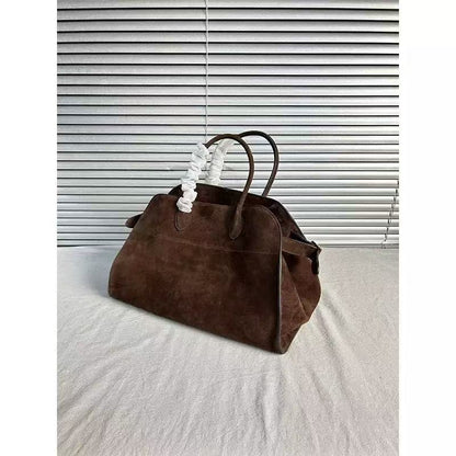 Fashion Green Large Capacity Suede Tote Handbag