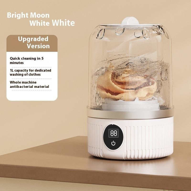 Premium Mini Underwear Washing Machine – Rechargeable Cordless Laundry Cup for Bras, Underwear & Socks