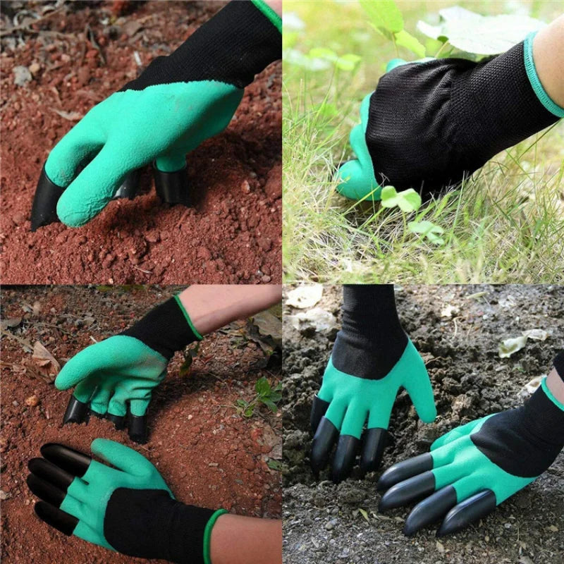 Green ThumbTM Gardening Gloves - Universal Waterproof Gloves with Claws for Digging, Planting & Weeding!! 🌱🧤