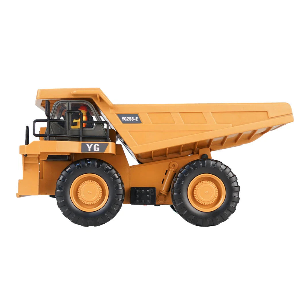 Alloy Electroplate Wireless Remote Control Rechargeable Engineering Vehicle