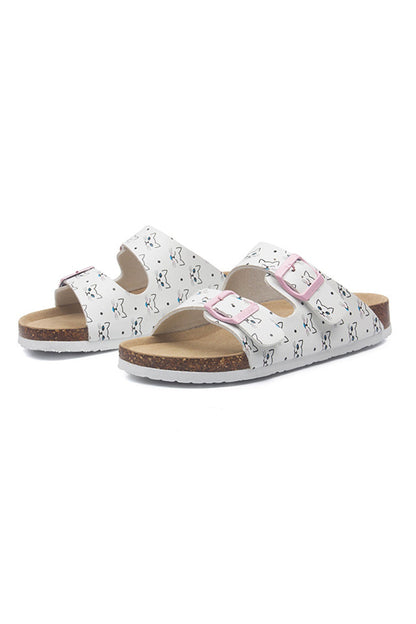 Printed Buckle Birkenstock Sandals