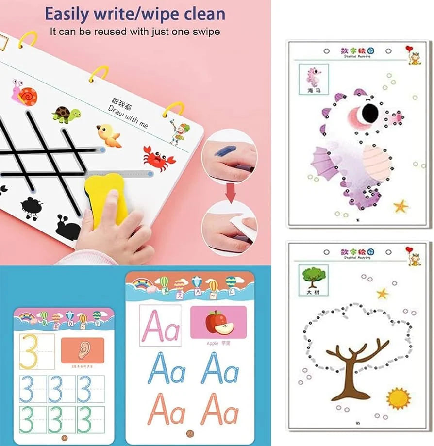 ScribbleSmartTM - Smart Brain Workbook (Ages 2-8)