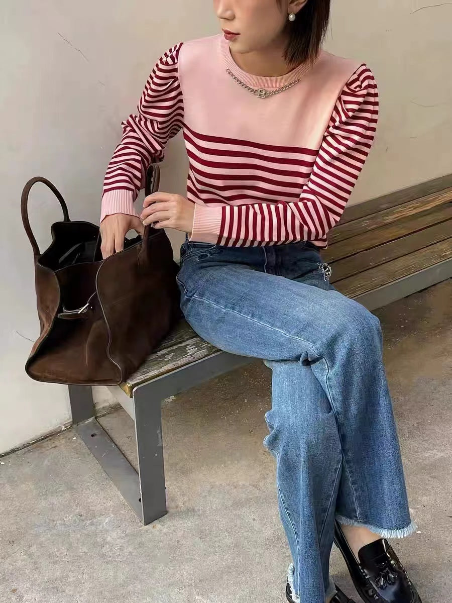 Brown Large Capacity Handbag