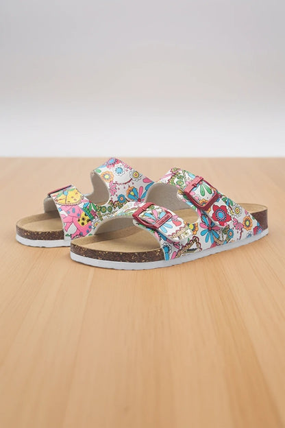 Printed Buckle Birkenstock Sandals