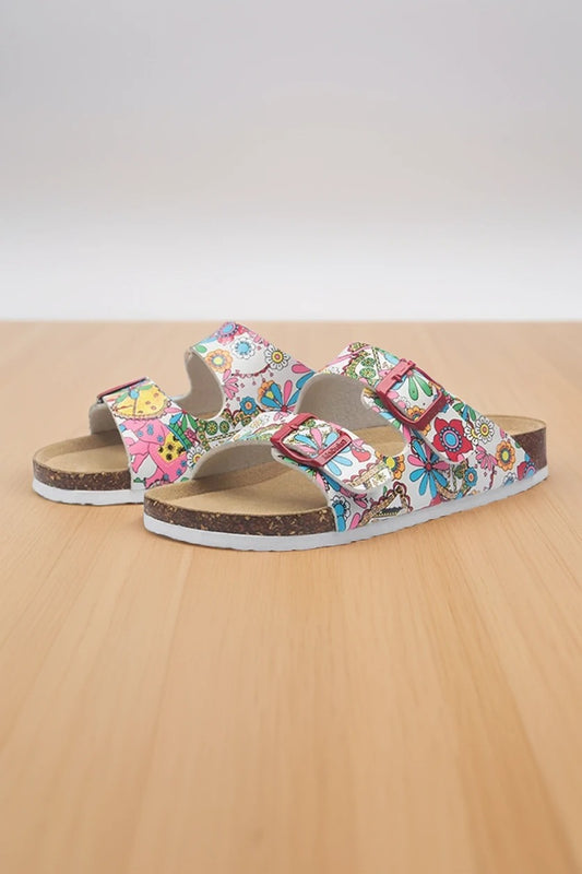 Printed Buckle Birkenstock Sandals