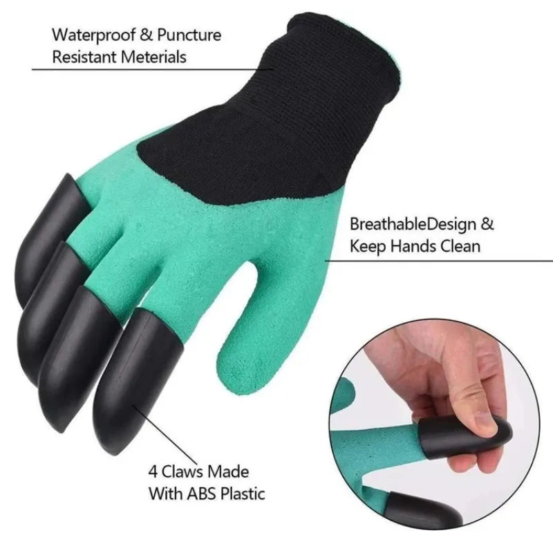 Green ThumbTM Gardening Gloves - Universal Waterproof Gloves with Claws for Digging, Planting & Weeding!! 🌱🧤