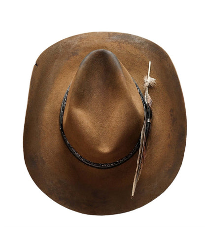 Style Chocolate Wool Cowboy Hat