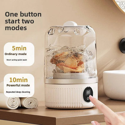 Premium Mini Underwear Washing Machine – Rechargeable Cordless Laundry Cup for Bras, Underwear & Socks