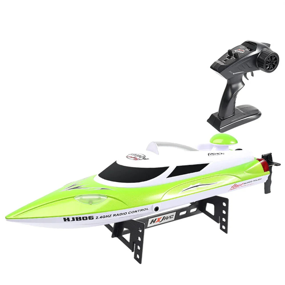 Boat High Speed LED Light Speedboat Capsizing Reset Waterproof 35km/h Electric Racing Vehicles Models Lakes Pools Remote Control Toys