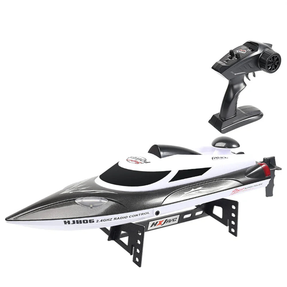 Boat High Speed LED Light Speedboat Capsizing Reset Waterproof 35km/h Electric Racing Vehicles Models Lakes Pools Remote Control Toys