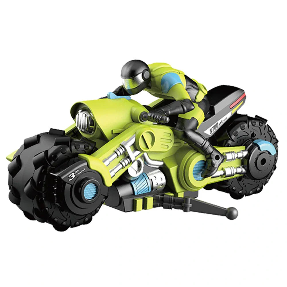 Motorcycle Stunt Drift RC Car Stable Signal Eye-catching Plastic 360 Degree Spinning Motorcycle Stunt Toys for Kids